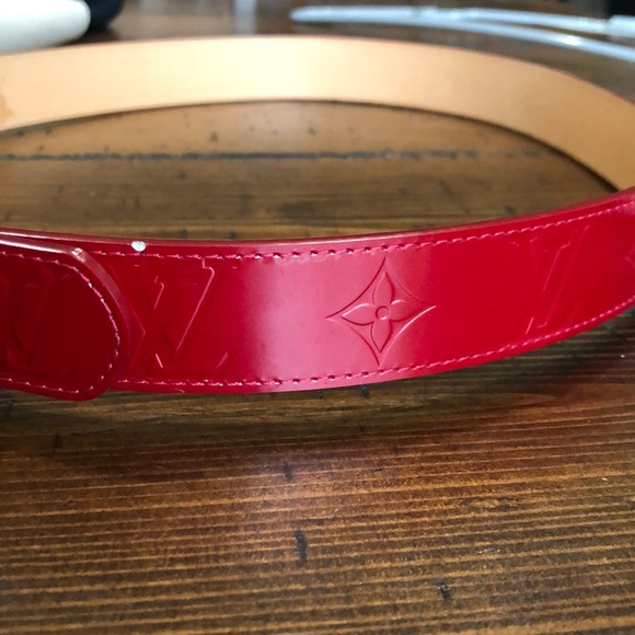 Louis Vuitton Red Monogram Vernis Belt - Picture 4 of 9